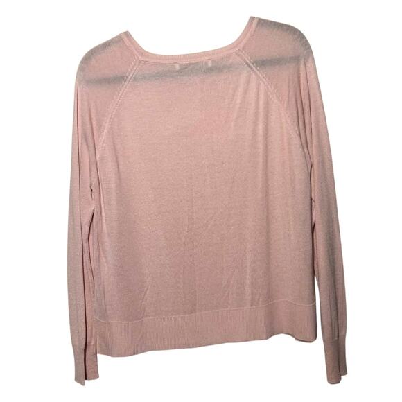 ZARA PINK CREW NECK PULL OVER CARDIGAN SIZE SMALL - Picture 6 of 8